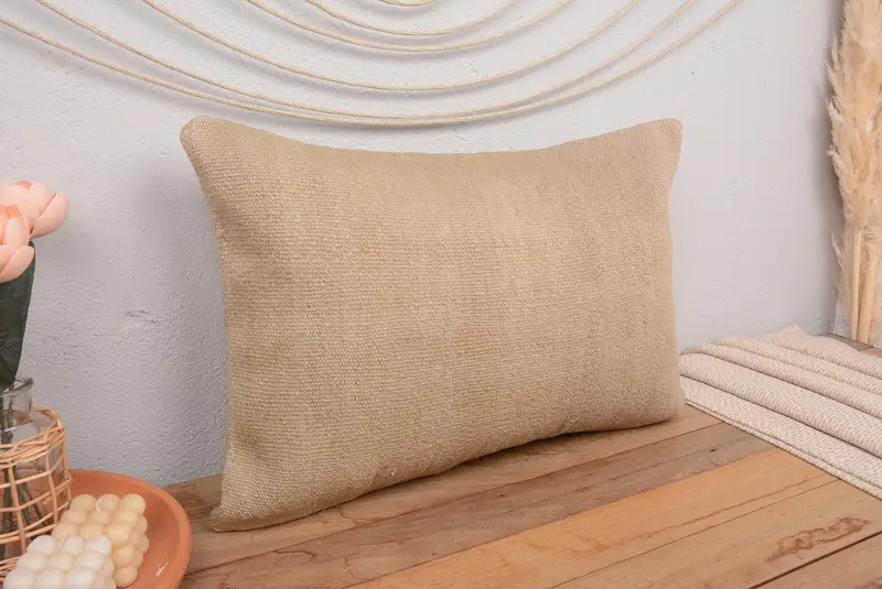 16x24 Inch Southwestern Embroidered Pillow, Handmade Rectangle Pillow - 1