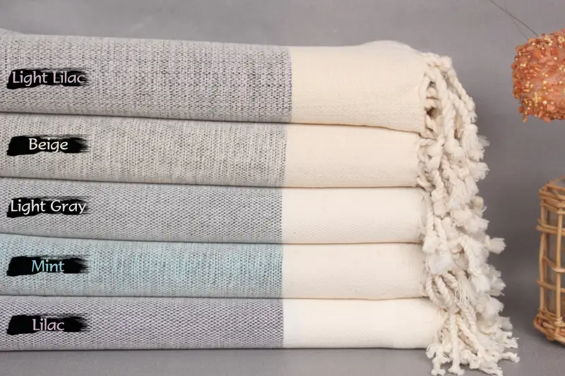 Bath Towel Turkish Cotton Organic Beige, 40x63 Inches