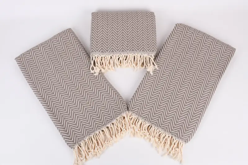 Handwoven Turkish bath towel, Bachelor Party Gifts, Thin towel, 70x40 Cotton Zig zag Towel, Beach Towel Bulk, Handmade Gift, Monogram Towels - 6