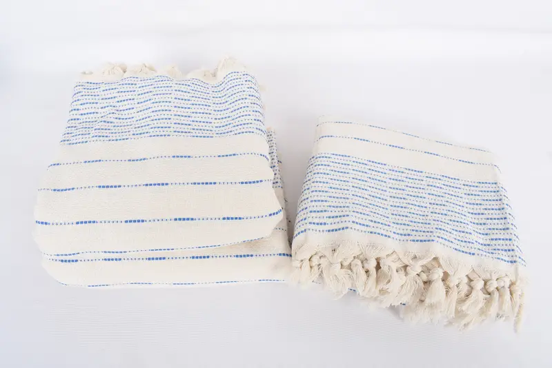 Turkish Tablecloth, Bachelorette Party Favors, Couch Throw Blanket, Personalized Blanket, 98x92 Cotton Striped Design Towel, Decorative Blanket - 7
