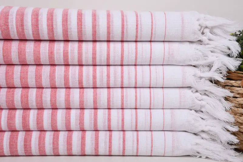 Custom Towel, Personalized Turkish Towel, Turkish bath towel, Best Friend Christmas Gift, 70x40 Cotton Striped Towel, Friends Beach Towel - 3