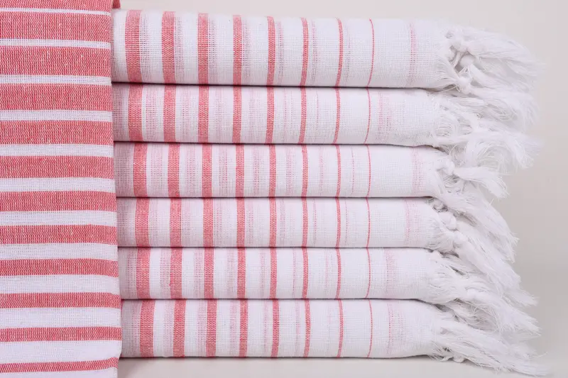 Custom Towel, Personalized Turkish Towel, Turkish bath towel, Best Friend Christmas Gift, 70x40 Cotton Striped Towel, Friends Beach Towel - 1