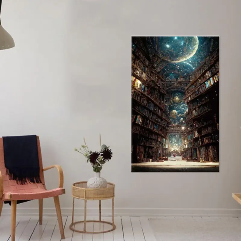 Lienzo estelar de galaxia: arte impreso para tu espacio