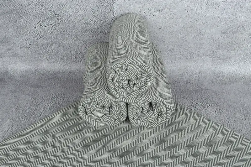 Wedding Gifts Towel, 70x40 Cotton Herringbone Towel, Personalized Gift For Him, Bridesmaid Gifts, Custom Wedding Gifts, Wedding Anniversary Gift - 7