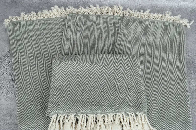 Wedding Gifts Towel, 70x40 Cotton Herringbone Towel, Personalized Gift For Him, Bridesmaid Gifts, Custom Wedding Gifts, Wedding Anniversary Gift - 4