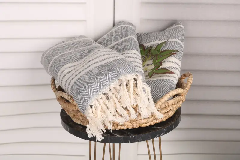 Small Bath Towels, Towel With Name, Wedding Gift, Kitchen Towel, Valentine Day Gift For Her, Boyfriend Christmas Gift, 40x20 Cotton Striped Towel - 5