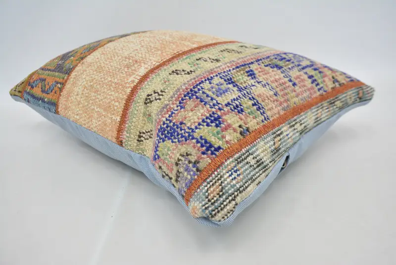 16x24 Beige Pillow Cover, Cushion Case, Customized Pillow Cover, Turkish Pillow, Ethnical Kilim Rug Pillow, Boho Pillow Sham Cover - 6