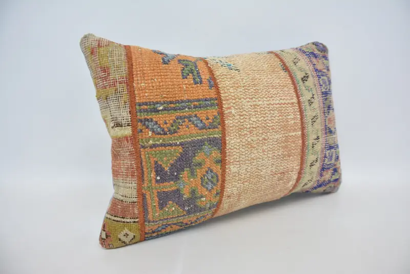 16x24 Beige Pillow Cover, Cushion Case, Customized Pillow Cover, Turkish Pillow, Ethnical Kilim Rug Pillow, Boho Pillow Sham Cover - 3
