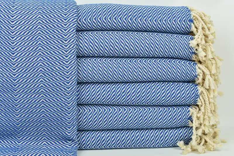 Lightweight Turkish towel, Turkish Towel Monogram, Sand-free towel, Embroidery Towels, Custom Towel, 70x40 Cotton Chevron Towel, Beach Wedding Favor - 1
