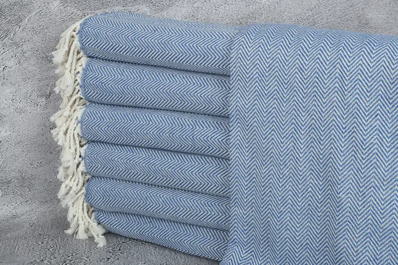 Cotton towel, Bridesmaid Gifts Personalized, 70x40 Cotton Herringbone Towel, Lightweight towel, Customized Turkish Towel, Quick-dry towel - 1