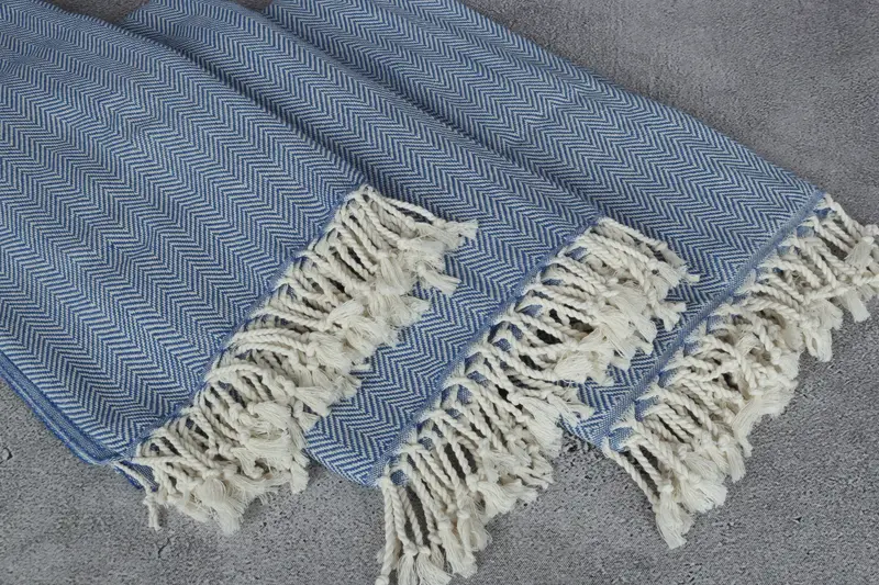 Cotton towel, Bridesmaid Gifts Personalized, 70x40 Cotton Herringbone Towel, Lightweight towel, Customized Turkish Towel, Quick-dry towel - 5
