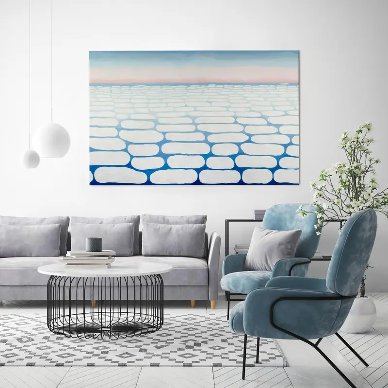 Above The Clouds Art, Georgia O'Keeffe, Cloud Canvas Art, Surreal Wall Decor, Abstract Canvas Art, Modern Wall Decor, Reproduction Art - 1
