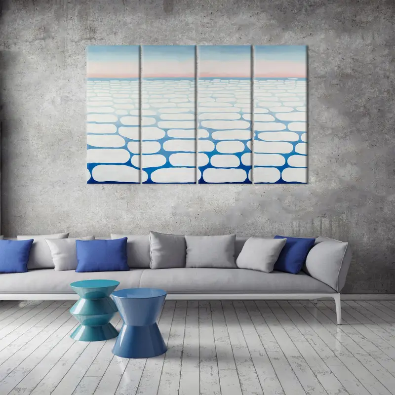 Above The Clouds Art, Georgia O'Keeffe, Cloud Canvas Art, Surreal Wall Decor, Abstract Canvas Art, Modern Wall Decor, Reproduction Art - 3