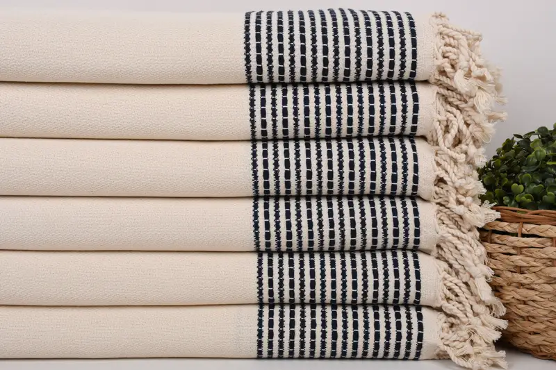 70x36 Cotton Striped Towel, Cute Beach Towel, Turkish Towel USA, Turkish bath towel, Quick-dry towel, Custom Name Towel, Bridal Shower Favor - 2