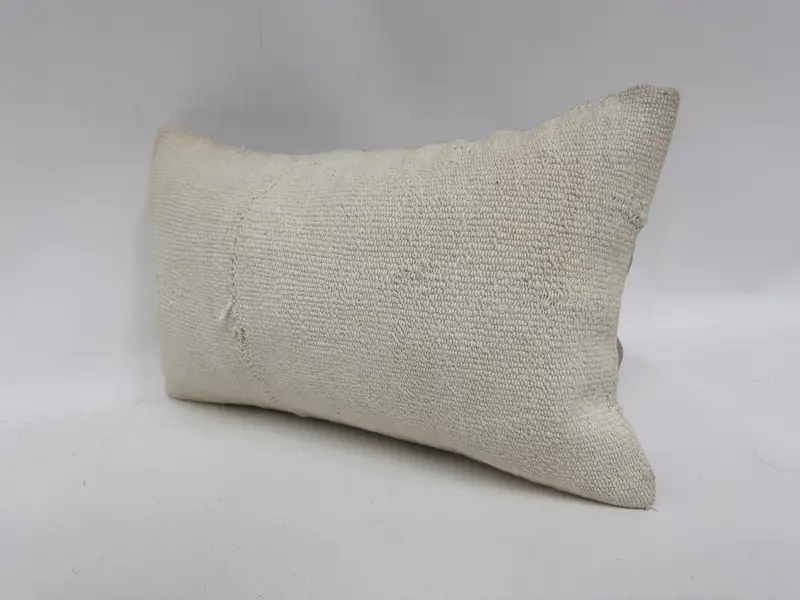 Antik Kissen, 12x20 weißer Kissengehäuse, Kissen, rustikaler Kissenabdeckung, Innenarchitektin Kissen, dekoratives Kissenkissen, Kissen für Couch - 4
