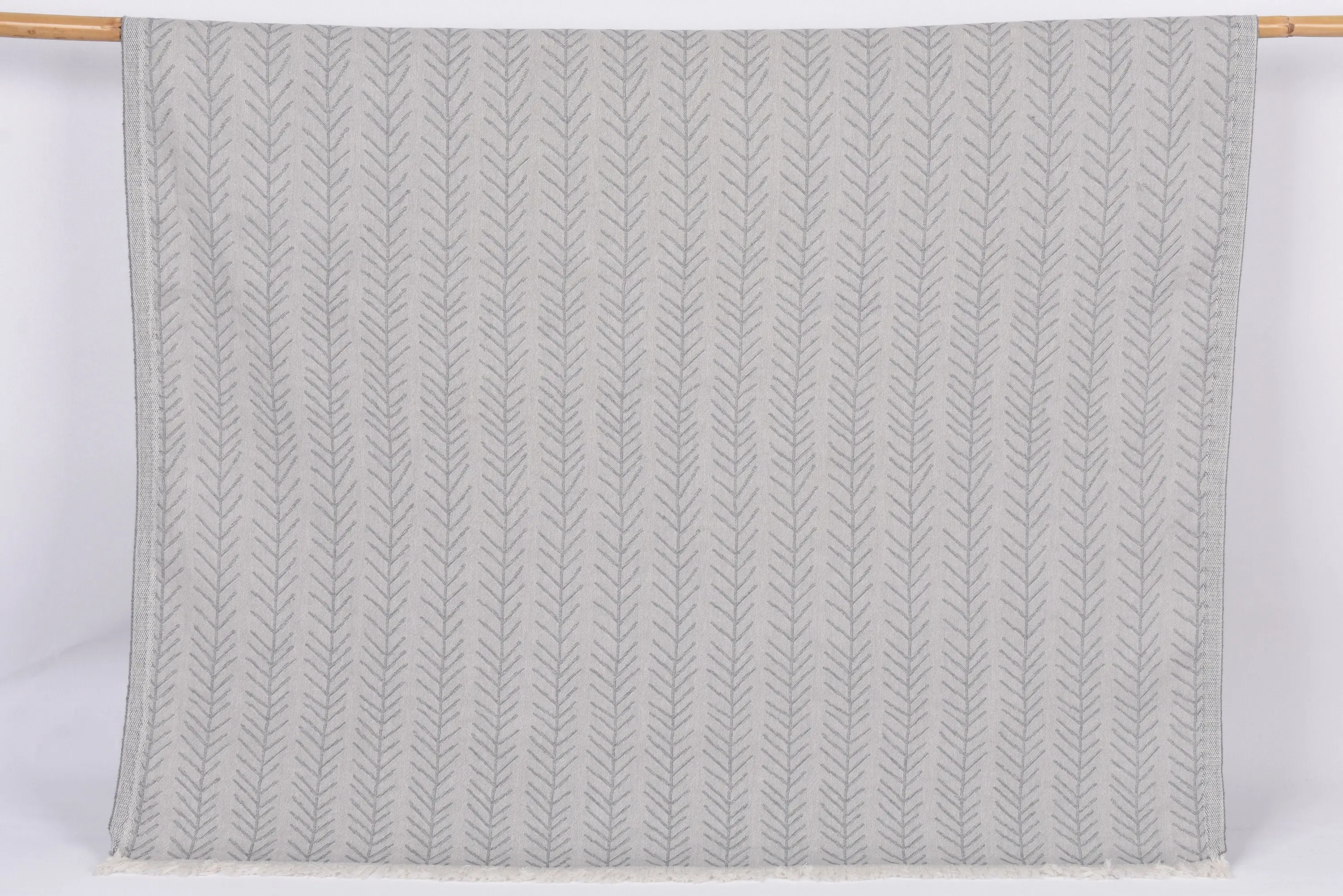 Bridesmaid Gift Towel, Dark Gray-Light Gray Floral Pattern, 70x36 Inches - 1