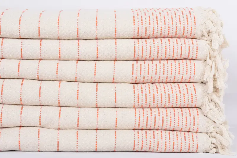 Bridal Shower Gift, Bachelorette Party Gifts Bridesmaids, Bachelorette Gifts, Organic Throw, Personalized Gifts, 98x92 Cotton Striped Design Towel - 3