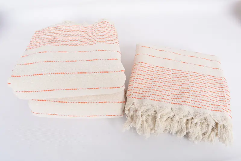Bridal Shower Gift, Bachelorette Party Gifts Bridesmaids, Bachelorette Gifts, Organic Throw, Personalized Gifts, 98x92 Cotton Striped Design Towel - 7