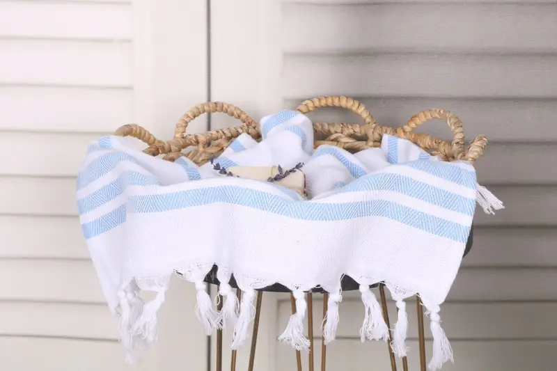 Wedding For Favor, Turkish Hand Towel, Monogrammed Turkish Towel, 36x24 Cotton Herringbone Towel, Monogram Kitchen Towel, Personalized Hand Towel - 2
