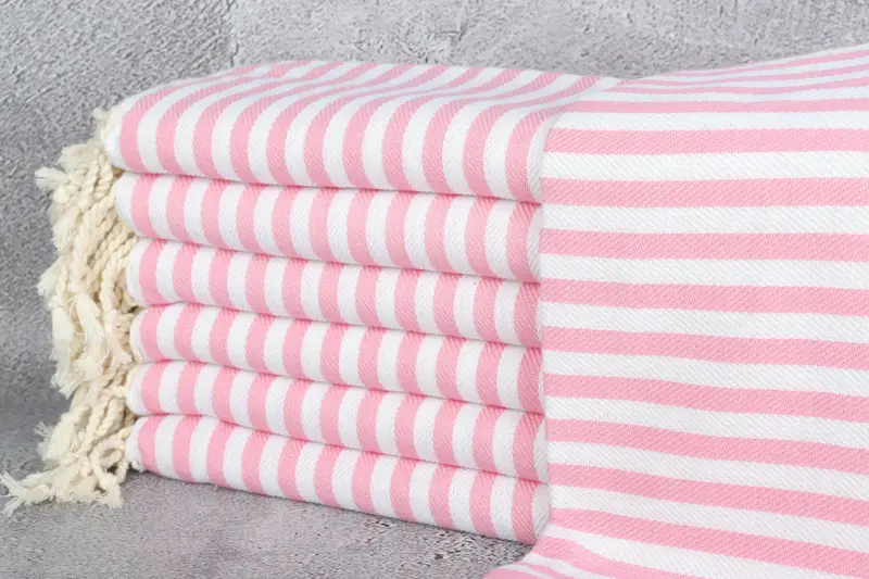 Cotton towel, Wedding Gifts Towel, Turkish Towel Set, Sand-free towel, Lightweight Turkish towel for beach, 70x40 Cotton Striped Towel, Gift Towel - 1