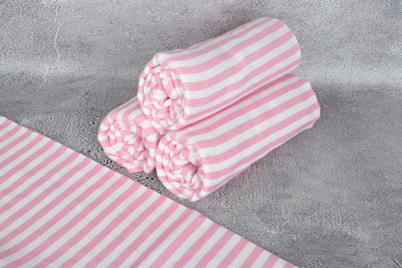 Cotton towel, Wedding Gifts Towel, Turkish Towel Set, Sand-free towel, Lightweight Turkish towel for beach, 70x40 Cotton Striped Towel, Gift Towel - 8