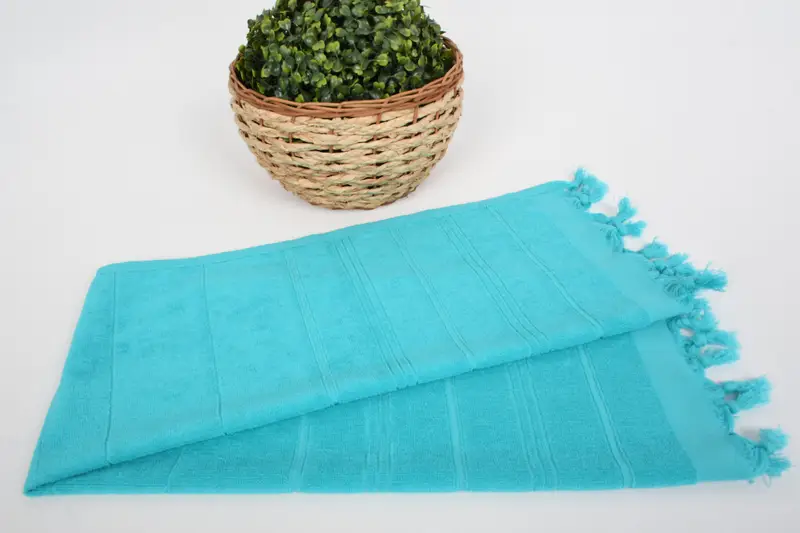 Turkish Hand Towel, Monogrammed Hand Towel, Maid Of Honor Gift, Wedding Gift Kitchen Towel, 40x18 Cotton Striped Terry Towel, Wedding Gift - 4
