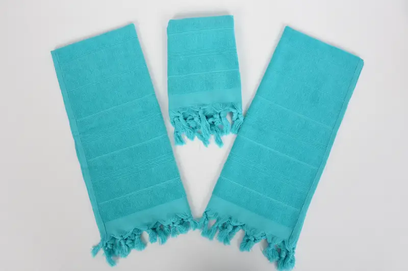 Turkish Hand Towel, Monogrammed Hand Towel, Maid Of Honor Gift, Wedding Gift Kitchen Towel, 40x18 Cotton Striped Terry Towel, Wedding Gift - 6