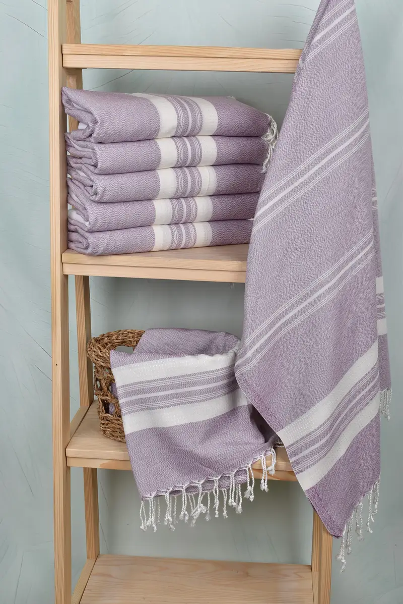Best Wedding Gift, Spa Gift Towel, Gift For Her, Monogrammed Beach Towel, Personalized Towel, 60x38 Cotton Striped Towel, Bridal Gifts, Pool Towels - 3