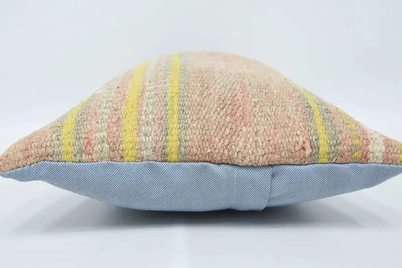 12x20 Pink Cushion Case, Interior Designer Pillow, Ethnical Kilim Rug Pillow, Cushion Cover, Ethnic Pillow Cover, Boho Pillow Sham Cover - 5
