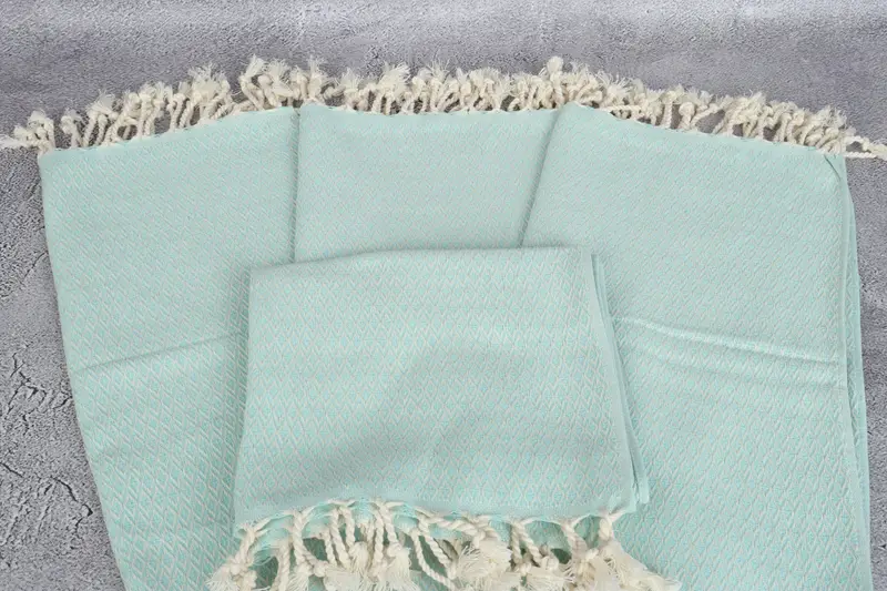 Gift For The Home, Monogrammed Hand Towel, Monogram Kitchen Towel, 40x20 Cotton Diamond Towel, Spa Towel, Personalized Kitchen Towel, Handmade Gift - 4