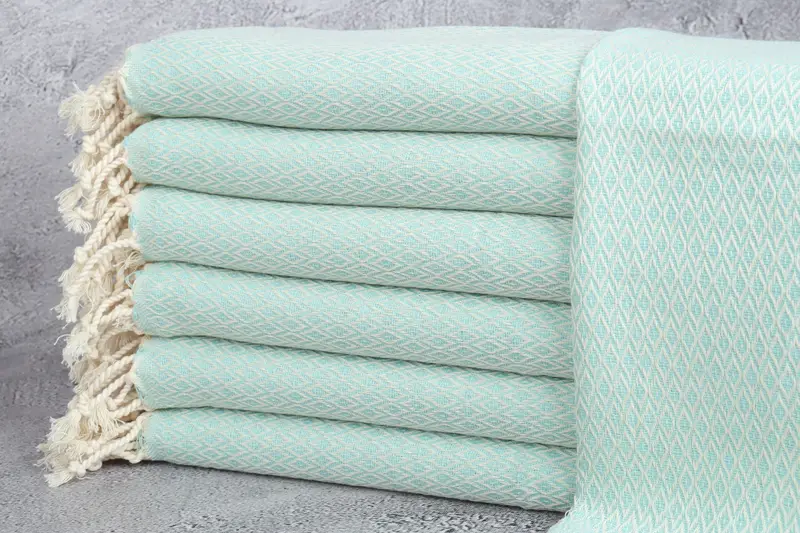 Gift For The Home, Monogrammed Hand Towel, Monogram Kitchen Towel, 40x20 Cotton Diamond Towel, Spa Towel, Personalized Kitchen Towel, Handmade Gift - 1