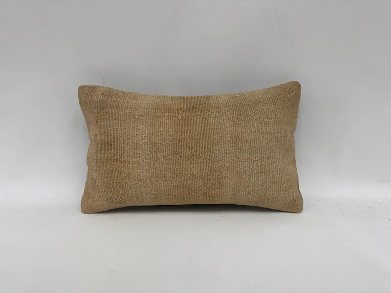 12x20 Beige Pillow, Bed Cushion Cover, Vintage Kilim Pillow, One Of A Kind Pillow Sham, Interior Designer Pillow, Pillow Case, Turkish Kilim Pillow - 1