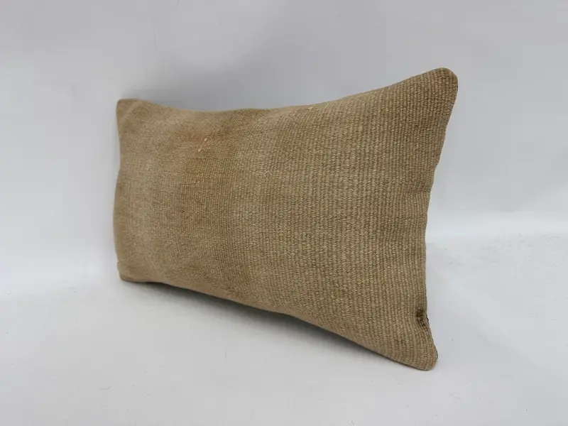 12x20 Beige Pillow, Bed Cushion Cover, Vintage Kilim Pillow, One Of A Kind Pillow Sham, Interior Designer Pillow, Pillow Case, Turkish Kilim Pillow - 4