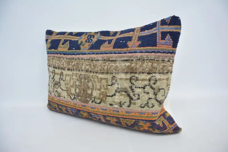 Cushion, 20x28 Brown Cushion Cover, Wholesale Pillow Sham, Turkish Pillow, Ethnical Kilim Rug Pillow, Christmas Pillow, Vintage Kilim Pillow - 4