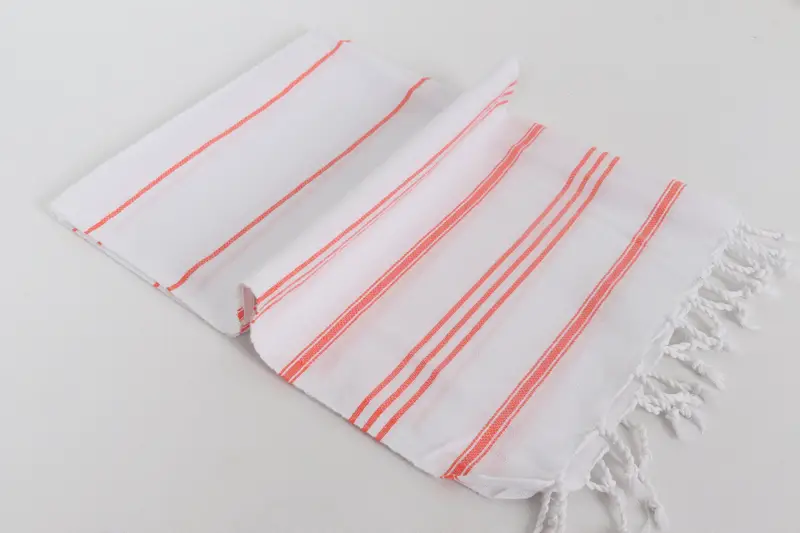 Bathroom Towels, Custom Hand Towel, 40x24 Cotton Striped Towel, Beach Wedding Favor, Wedding Gift, Bridesmaid Gifts Personalized, Summer Towel - 6