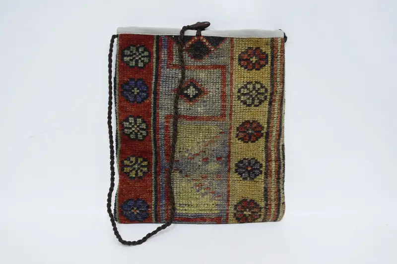 アールデコキリムバッグ、ミリタリースタイルウールショルダーバッグ