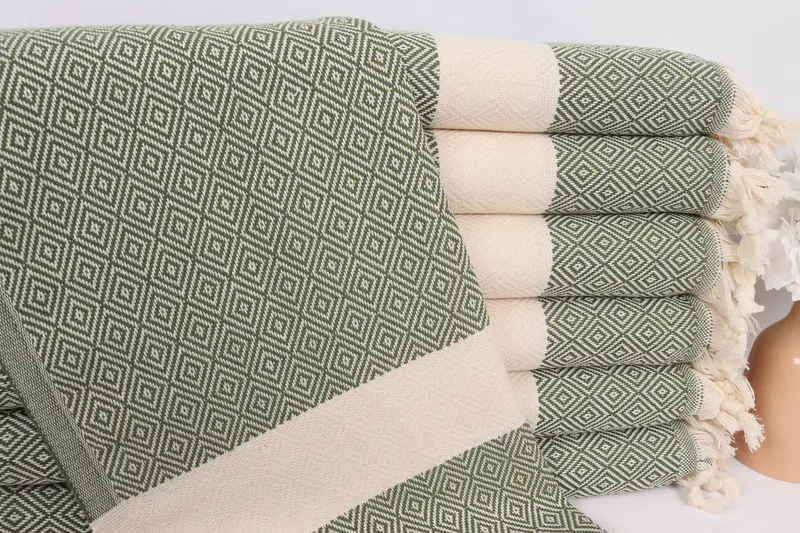 Personalized Gift, Wedding Anniversary Gift, Organic Tea Towel, Grandma Gift, Personalized Hand Towel, 36x20 Cotton Diamond Towel, Wedding Favors - 1