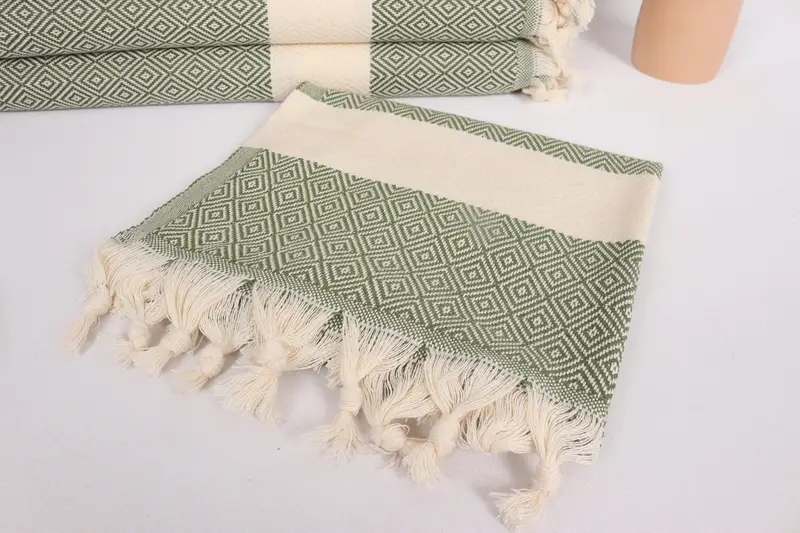 Personalized Gift, Wedding Anniversary Gift, Organic Tea Towel, Grandma Gift, Personalized Hand Towel, 36x20 Cotton Diamond Towel, Wedding Favors - 5