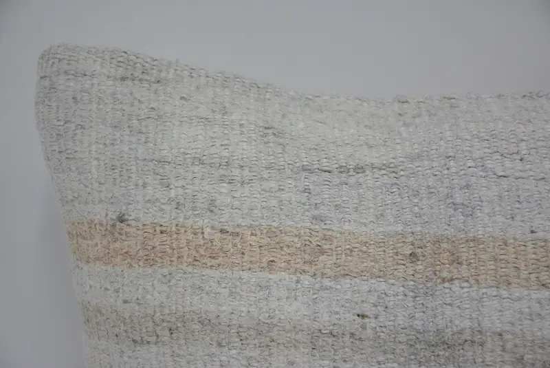 Kilim yastık sham, yastık kılıfı, antika yastıklar, kanepe yastık kılıfı, boho yastığı, vintage atma yastık kılıfı, 16x16 bej yastık kılıfı - 2