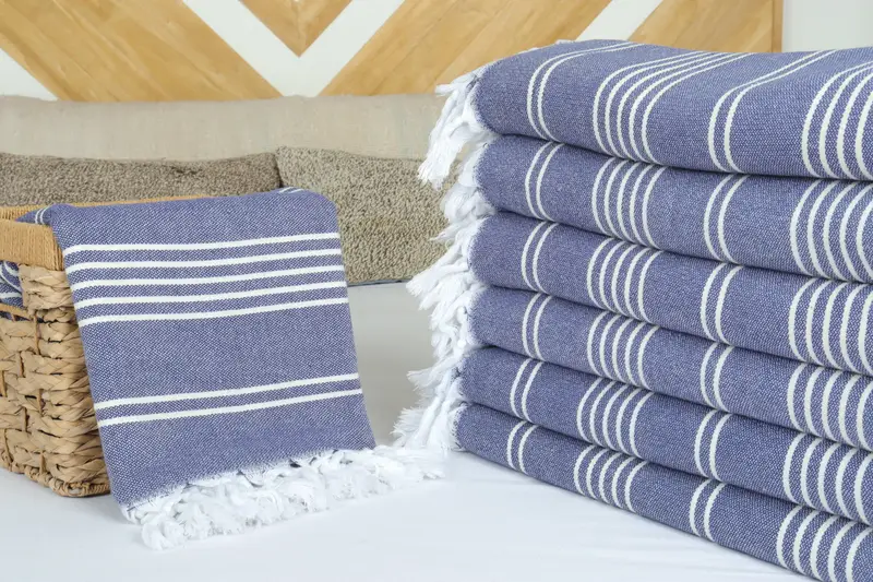 Bridesmaid Gifts, Monogram Beach Blanket, 96x70 Cotton Striped Towel, Boyfriend Christmas Gift, Housewarming Gift, Bachelorette Party Favors - 4