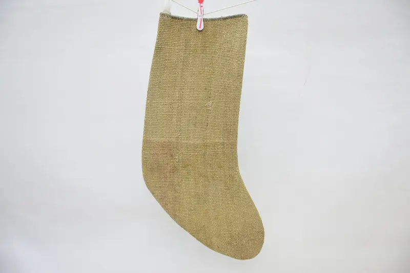 Bej Noel Süsleri Çorabı, 14 İnç Festival Çorabı