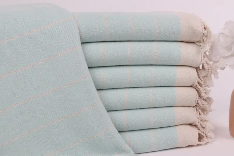 Personalized Mint Turkish Cotton Towel Monogrammed, 70x40 Inches