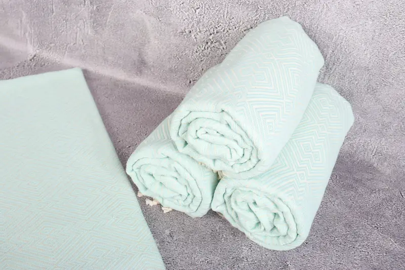 Wedding Day Gift For Bride, 76x40 Cotton Diamond Towel, Monogrammed Turkish Towel, Personalized Bridesmaid Gift, Summer Gift, Cotton towel - 8