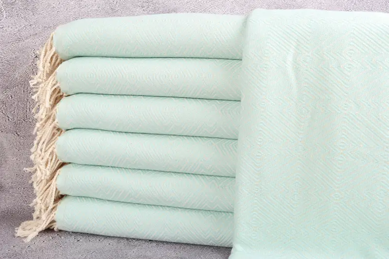 Wedding Day Gift For Bride, 76x40 Cotton Diamond Towel, Monogrammed Turkish Towel, Personalized Bridesmaid Gift, Summer Gift, Cotton towel - 1