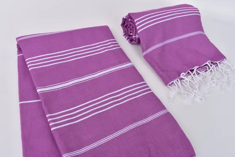 Custom Beach Towel, Thin towel, Eco-friendly Turkish peshtemal towel, Christmas Favors, Wedding Favors, Wedding Towel, 70x40 Cotton Striped Towel - 7
