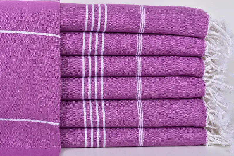 Custom Beach Towel, Thin towel, Eco-friendly Turkish peshtemal towel, Christmas Favors, Wedding Favors, Wedding Towel, 70x40 Cotton Striped Towel - 1