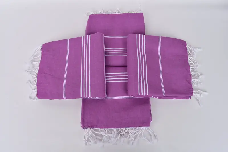 Custom Beach Towel, Thin towel, Eco-friendly Turkish peshtemal towel, Christmas Favors, Wedding Favors, Wedding Towel, 70x40 Cotton Striped Towel - 6