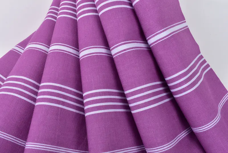 Custom Beach Towel, Thin towel, Eco-friendly Turkish peshtemal towel, Christmas Favors, Wedding Favors, Wedding Towel, 70x40 Cotton Striped Towel - 5