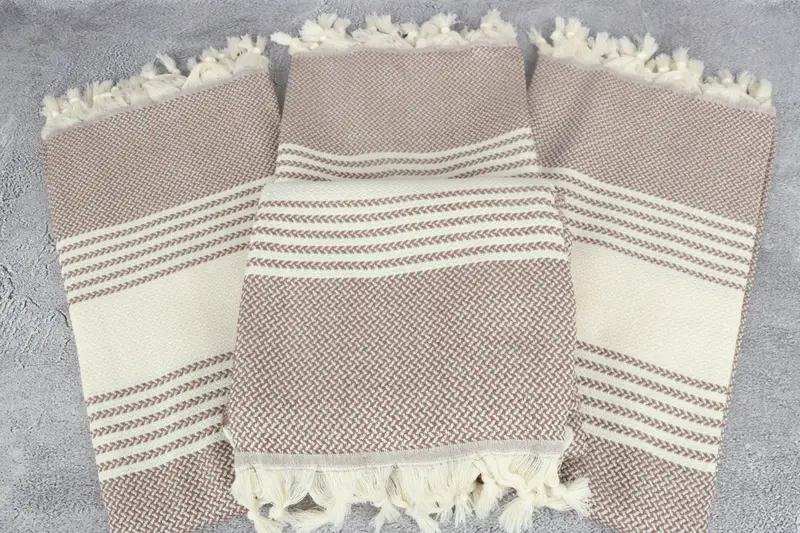 Travel towel, Bridesmaid Gifts, Housewarming Gift, 70x40 Cotton Striped Towel, Turkish Towel Set, Decorative Towel, Gift For Mom, Gifts For Him - 4