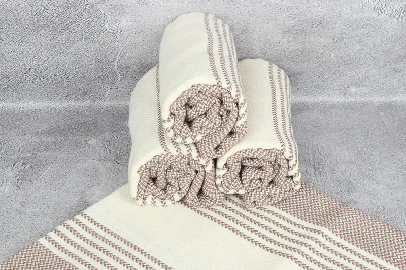 Travel towel, Bridesmaid Gifts, Housewarming Gift, 70x40 Cotton Striped Towel, Turkish Towel Set, Decorative Towel, Gift For Mom, Gifts For Him - 7
